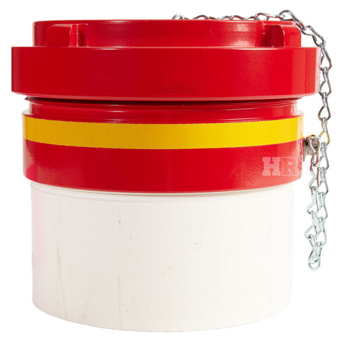 6" Male Dry Hydrant Straight Adapter With Alum Cap