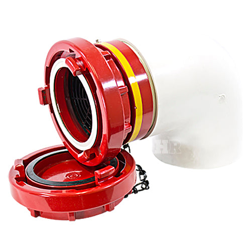 Storz 6" Dry Hydrant Adapter Cap 90 Degree Elbow