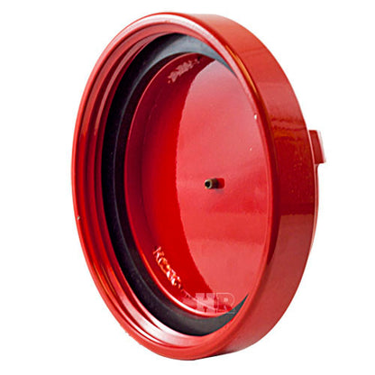 Aluminum 4 1/2" Red Dry Hydrant Cap