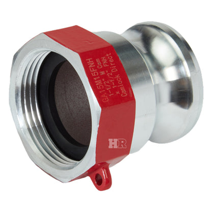 Aluminum 1 1/2" Male Camlock x 1 1/2" Female NH Fire Hose