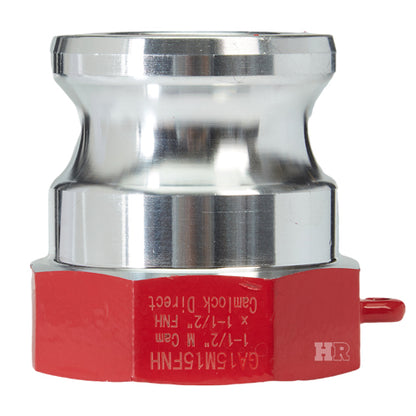 Aluminum 1 1/2" Male Camlock x 1 1/2" Female NH Fire Hose