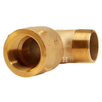 Brass 1 1/2" NPT x 1 1/2" NPT 90 Degree Elbow