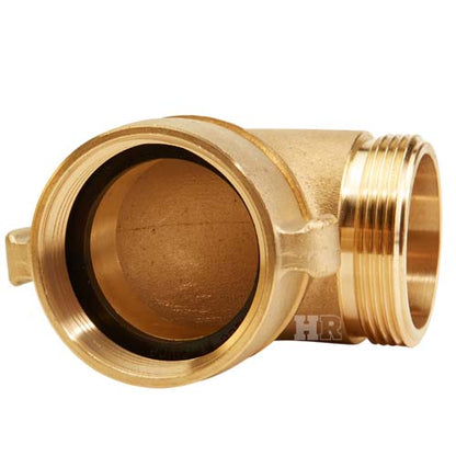 Brass 2 1/2" NH / NST 90 Degree Elbow