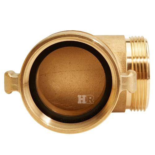Brass 2 1/2" NH / NST 90 Degree Elbow