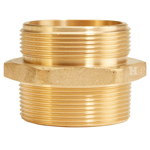 Brass 3" NPSH to 3" NPT Double Male (Hex)