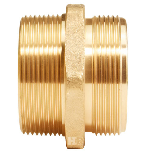 Brass 3" NPSH to 3" NPT Double Male (Hex)