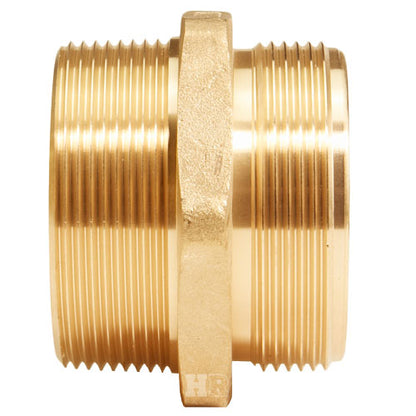 Brass 3" NPSH to 3" NPT Double Male (Hex)