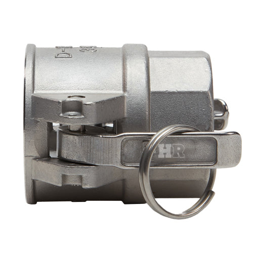 Stainless Steel 1 1/2" Female Camlock x 1 1/2" Female NPT
