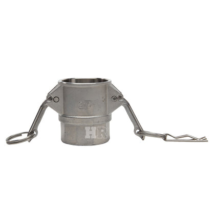 Stainless Steel 1 1/2" Female Camlock x 1 1/2" Female NPT