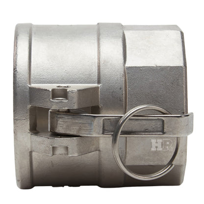 Stainless Steel 2 1/2" Female Camlock x 2 1/2" Female NPT