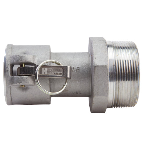 Aluminum 2" Female Camlock x 3" Male NPT (USA)