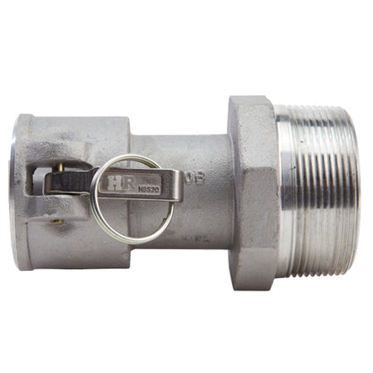 Aluminum 2" Female Camlock x 3" Male NPT (USA)