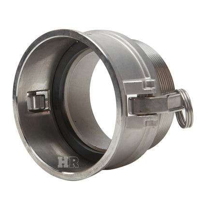 Stainless Steel 4" Female Camlock x 4" Male NPT (USA)