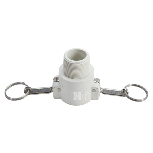 Food Grade Poly 1 1/4" Female Camlock x 1 1/4" Male NPT