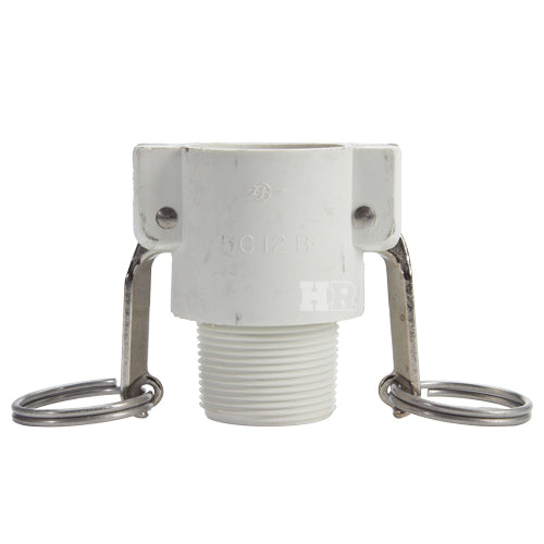 Food Grade Poly 1 1/4" Female Camlock x 1 1/4" Male NPT