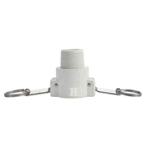 Food Grade Poly 1 1/4" Female Camlock x 1 1/4" Male NPT