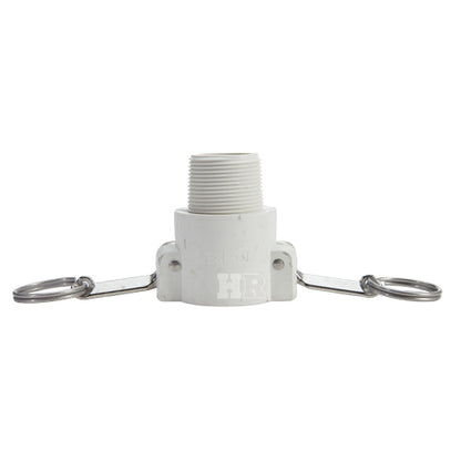 Food Grade Poly 1 1/4" Female Camlock x 1 1/4" Male NPT