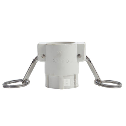 Food Grade Poly 1 1/4" Female Camlock x 1 1/4" Female NPT