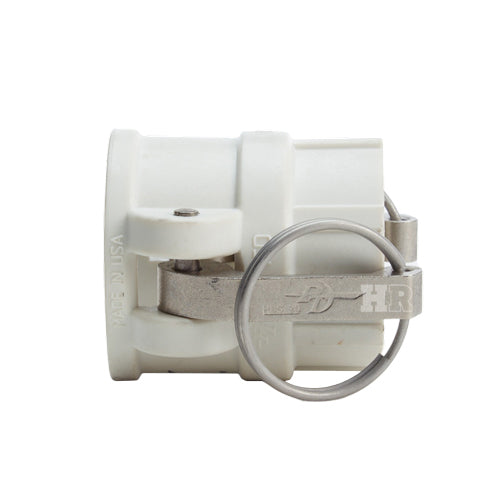 Food Grade Poly 1 1/2" Female Camlock x 1 1/2" Female NPT