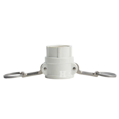 Food Grade Poly 1 1/2" Female Camlock x 1 1/2" Female NPT