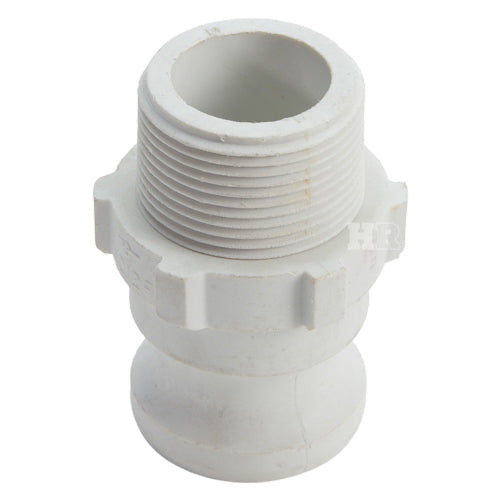 Food Grade Poly 1 1/4" Male Camlock x 1 1/4" Male NPT