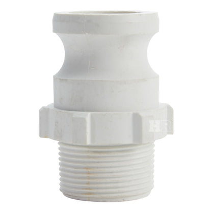 Food Grade Poly 1 1/4" Male Camlock x 1 1/4" Male NPT