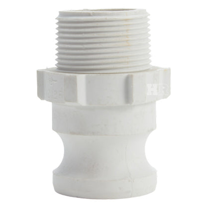 Food Grade Poly 1 1/4" Male Camlock x 1 1/4" Male NPT