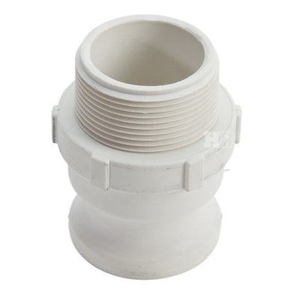 Food Grade Poly 1 1/2" Male Camlock x 1 1/2" Male NPT