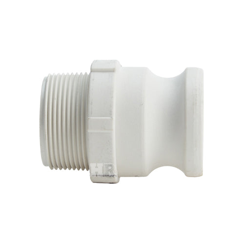 Food Grade Poly 1 1/2" Male Camlock x 1 1/2" Male NPT