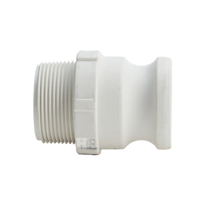 Food Grade Poly 1 1/2" Male Camlock x 1 1/2" Male NPT