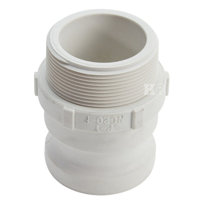 Food Grade Poly 2" Male Camlock x 2" Male NPT