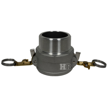 Aluminum Sta-Lok II 1 1/4" Female Camlock x 1 1/4" Male NPT (USA)