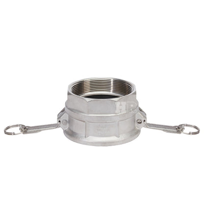 Stainless Steel 4" Female Camlock x 4" Female NPT