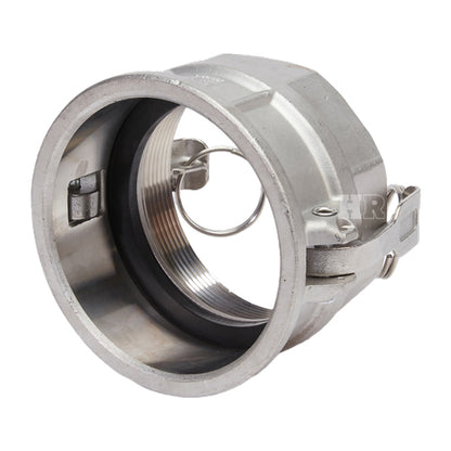 Stainless Steel 4" Female Camlock x 4" Female NPT