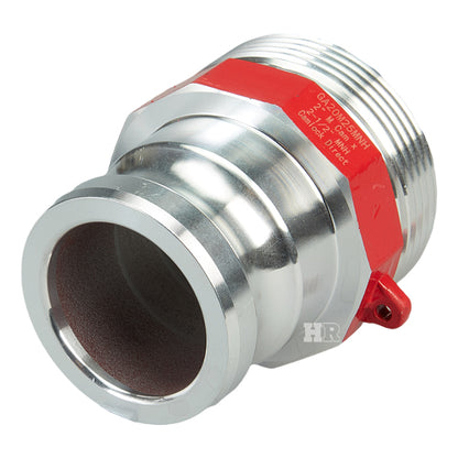 Aluminum 2" Male Camlock x 2 1/2" Male NH Fire Hose