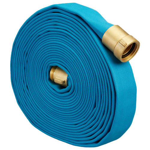 Blue 2 1/2" x 50' Potable Water Hose (Brass NH Couplings) - Imported