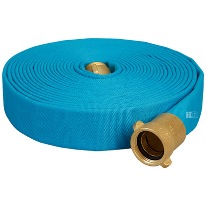 Blue 2 1/2" x 50' Potable Water Hose (Brass NH Couplings) - Imported