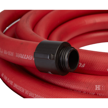 1" x 100' Non-Collapsible Rubber Hose (1" NPSH Threads)