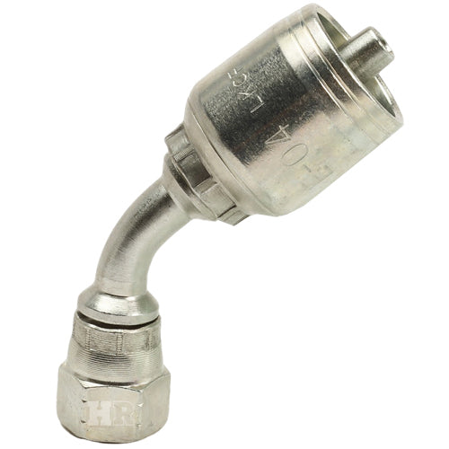 1/4" Female JIC Swivel 45˚ Elbow Hydraulic Fitting