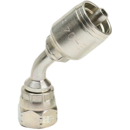 3/8" Female JIC Swivel 45˚ Elbow Hydraulic Fitting