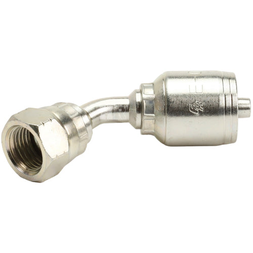 3/8" Female JIC Swivel 45˚ Elbow Hydraulic Fitting