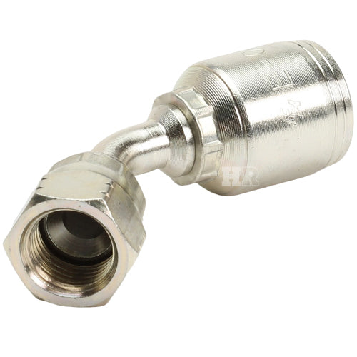 3/8" Female JIC Swivel 45˚ Elbow Hydraulic Fitting