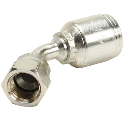 3/8" Female JIC Swivel 45˚ Elbow Hydraulic Fitting