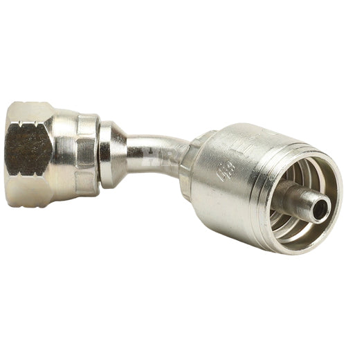 3/8" Female JIC Swivel 45˚ Elbow Hydraulic Fitting