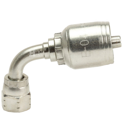 1/4" Female JIC Swivel 90˚ Elbow Hydraulic Fitting
