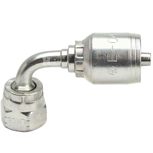 3/8" Female JIC Swivel 90˚ Elbow Hydraulic Fitting