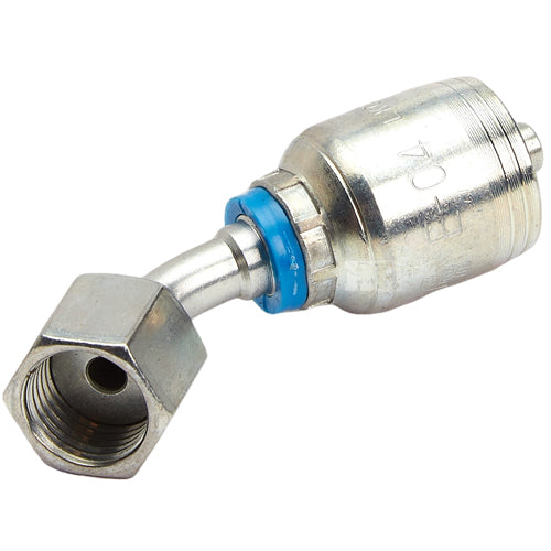 1/4" Female Face Seal Swivel 45˚ Elbow (ORFS) Hydraulic Fitting