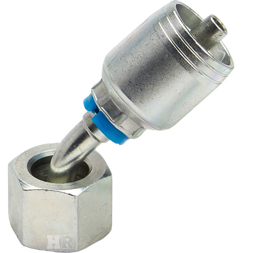 3/8" Female Face Seal Swivel 45˚ Elbow (ORFS) Hydraulic Fitting