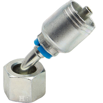 3/8" Female Face Seal Swivel 45˚ Elbow (ORFS) Hydraulic Fitting
