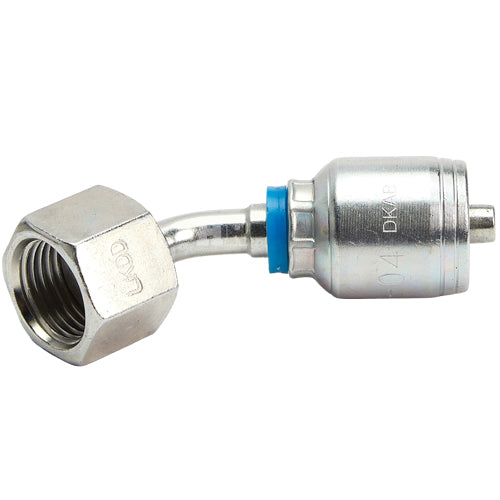 3/8" Female Face Seal Swivel 45˚ Elbow (ORFS) Hydraulic Fitting